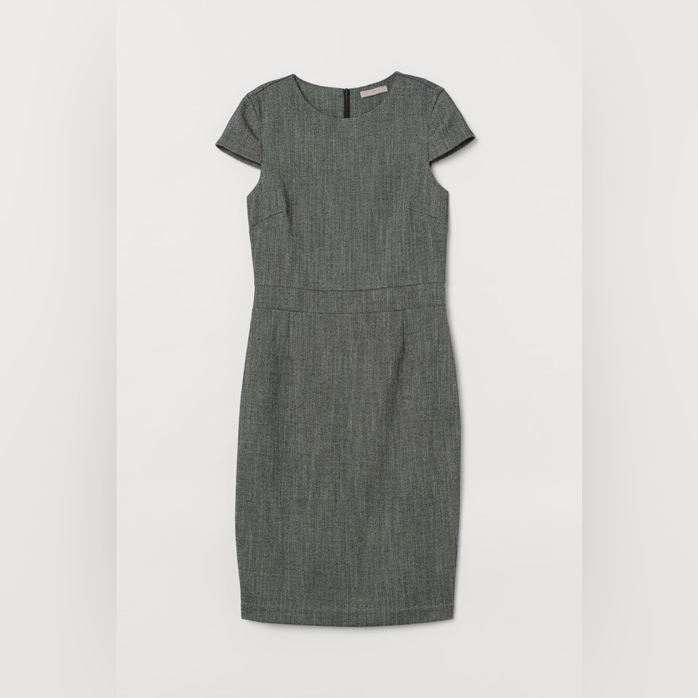Women’s H&M Herringbone Cap Sleeve dress size 2